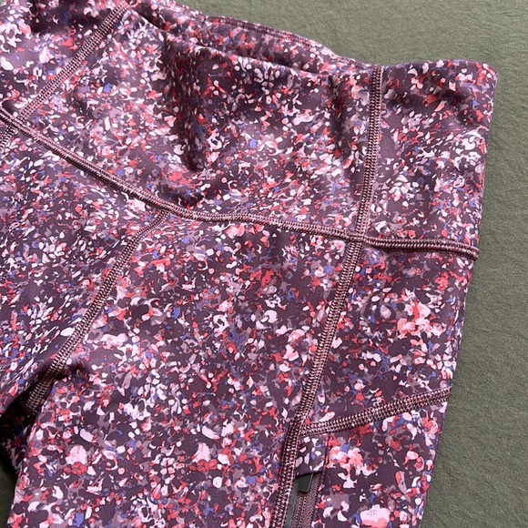 Athleta Rainier Printed Mauve Mesh Tight Leggings - Picture 8 of 13